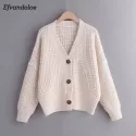 CARDIGAN SWEATER WOMEN WINTER CLOTHES KARDIGAN KNITTED FALL SWEATERS FEMALE JUMPER JACKET