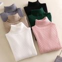 WINTER WOMEN KNITTED FOLDOVER TURTLENECK SWEATER CASUAL SOFT RIB JUMPER WINTER WOMEN KNITTED FOLDOVER TURTLENECK SWEATER CASUAL SOFT RIB JUMPER