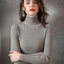 WINTER FASHION WOMEN RIB KNIT FOLDOVER TURTLENECK PULL SWEATER CASUAL SOFT JUMPER WINTER FASHION WOMEN RIB KNIT FOLDOVER TURTLENECK PULL SWEATER CASUAL SOFT JUMPER
