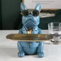 COOL BULLDOG STATUE TABLE DECORATION FASHION SCULPTURE HOME ROOM DECOR