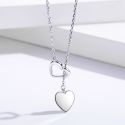SILVER NECKLACE PENDANT FOR WOMEN DOUBLE HEART HIGH QUALITY FINE SILVER SILVER NECKLACE PENDANT FOR WOMEN DOUBLE HEART HIGH QUALITY FINE SILVER