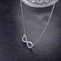 NECKLACE JEWELRY PENDANT SILVER FOR WOMEN LINK CHAIN ZIRCON FINE PARTY NECKLACE JEWELRY PENDANT SILVER FOR WOMEN LINK CHAIN ZIRCON FINE PARTY