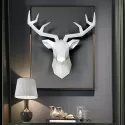 HEAD ABSTRACT SCULPTURE ROOM WALL DECOR RESIN DEER HEAD STATUES