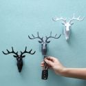 3PCS WALL HANGING HOOK VINTAGE DEER HEAD ANTLERS FOR HANGING CLOTHES HAT SCARF KEY 3PCS WALL HANGING HOOK VINTAGE DEER HEAD ANTLERS FOR HANGING CLOTHES HAT SCARF KEY