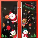 CHRISTMAS WINDOW STICKERS CHRISTMAS DECORATIONS FOR HOME WALL GLASS STICKERS NEW YEAR HOME DECALS DECOR