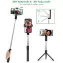 PROTABLE MINI BLUETOOTH SELFIE STICK REMOTE CONTROL TRIPOD MONOPOD ROTATABLE CLAMP