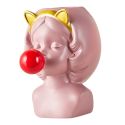 GIRL BLOWING BUBBLES SUCCULENT PLANTERS FLOWER POT HOME GARDEN DESKTOP VASE GIRL BLOWING BUBBLES SUCCULENT PLANTERS FLOWER POT HOME GARDEN DESKTOP VASE