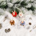 CUTE FELT WOODEN ELK CHRISTMAS TREE DECORATIONS HANGING PENDANT DEER CRAFT ORNAMENT CUTE FELT WOODEN ELK CHRISTMAS TREE DECORATIONS HANGING PENDANT DEER CRAFT ORNAMENT