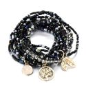 TREE LEAVE CHARM MULTI LAYERED BRACELETS FOR WOMEN BOHO CRYSTAL SEED BEADS BRACELETS JEWELRY TREE LEAVE CHARM MULTI LAYERED BRACELETS FOR WOMEN BOHO CRYSTAL SEED BEADS BRACELETS JEWELRY