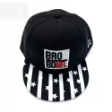 CHILDREN'S HAT STRIPED LETTER HIP-HOP HAT SPRING AND AUTUMN NEW THREE-DIMENSIONAL EMBROIDERED BRIM BASEBALL CAP