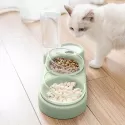 NEW PET DOGS CATS DOUBLE BOWLS FOOD WATER FEEDER CONTAINER DISPENSER FOR DOGS