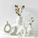 CERAMIC TABLE FLOWER VASES NORDIC HOME DECORATION ACCESSORIES MODERN WHITE PLANT ART CERAMIC TABLE FLOWER VASES NORDIC HOME DECORATION ACCESSORIES MODERN WHITE PLANT ART