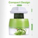 HANDHELD SPIRALIZER VEGETABLE FRUIT SLICER 4 IN 1 ADJUSTABLE SPIRAL GRATER CUTTER SALAD TOOLS HANDHELD SPIRALIZER VEGETABLE FRUIT SLICER 4 IN 1 ADJUSTABLE SPIRAL GRATER CUTTER SALAD TOOLS