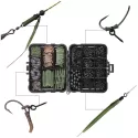 FISHING TACKLE KIT INCLUDING SWIVELS HOOKS ANTI TANGLE SLEEVES HOOK STOP BEADS BOILIE BAIT