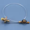1PC OUTDOOR CAMPING GAS STOVE PROPANE REFILL ADAPTER FLAT CYLINDER TANK COUPLER ADAPTOR
