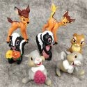 7PCS DISNEY CARTOON BAMBI DEER TOYS ACTION FIGURES RABBIT FIGURINE SQUIRREL MODEL