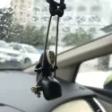 CAR ORNAMENTS FACELESS MALE CAR PENDANT CAR REARVIEW MIRROR PENDANT BIRTHDAY GIFT