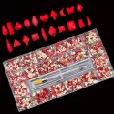 400PCS/BOX HIGHT QUALITY GLASS CRYSTAL STONE DECORATION DESIGN FLATBACK NAIL ART FANCY RHINESTONE