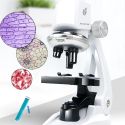 MICROSCOPE EXPERIMENTAL KIT LAB LED 1200X HOME SCHOOL SCIENCE EDUCATIONAL TOY GIFT REFINED BIOLOGICAL MICROSCOPE EXPERIMENTAL KIT LAB LED 1200X HOME SCHOOL SCIENCE EDUCATIONAL TOY GIFT REFINED BIOLOGICAL