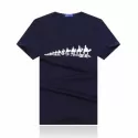 NEW MEN'S FASHION CREW NECK T-SHIRT TEE SHORT SLEEVE WHITE GRAY BLUE