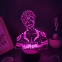 ANIME FIGURE YUJI 3D LED LAMP RGB NEON NIGHT LIGHTS BEDROOM TABLE DECOR