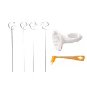 3 STRING ROTATE POTATO SLICER STAINLESS STEEL +PLASTIC TWISTED POTATO SLICE CUTTER SPIRAL DIY MANUAL