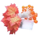 PUMPKIN LIGHT STRING HALLOWEEN DECORATION MAPLE LEAF PUMPKIN ORNAMENT HALLOWEEN LIGHTS