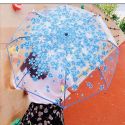 CREATIVE TRANSPARENT UMBRELLA AUTOMATIC UMBRELLA WINDPROOF FLOWER SCATTERED COLOR PETAL CREATIVE TRANSPARENT UMBRELLA AUTOMATIC UMBRELLA WINDPROOF FLOWER SCATTERED COLOR PETAL