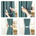 1X PEARL MAGNETIC CURTAIN CLIP CURTAIN HOLDERS TIEBACK BUCKLE CLIPS HANGING BALL BUCKLE TIE BACK