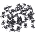 50PCS HORROR BLACK SPIDER HAUNTED HOUSE SPIDER WEB BAR PARTY DECORATION SUPPLIES