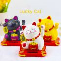 LUCKY WEALTH WAVING CAT GOLD WAVING HAND CAT HOME DECOR WELCOME WAVING CAT SCULPTURE LUCKY WEALTH WAVING CAT GOLD WAVING HAND CAT HOME DECOR WELCOME WAVING CAT SCULPTURE