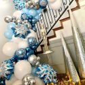 104PCS SNOWFLAKE BALLOONS GARLAND ARCH KIT ICE SNOW QUEEN METAL BALLOON 104PCS SNOWFLAKE BALLOONS GARLAND ARCH KIT ICE SNOW QUEEN METAL BALLOON