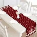 CHRISTMAS TABLE RUNNER CHRISTMAS DEER PRINT PATTERN FOR HOME PARTY BIRTHDAY WEDDING DECORATION COTTON AND LINEN TABLE RUNNER