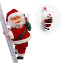 ELECTRIC LADDER CLIMBING SANTA CLAUS RED LADDER DOLL TOY CHRISTMAS PARTY ORNAMENT CREATIVE CHILDREN XMAS GIFTS TOY ELECTRIC LADDER CLIMBING SANTA CLAUS RED LADDER DOLL TOY CHRISTMAS PARTY ORNAMENT CREATIVE CHILDREN XMAS GIFTS TOY