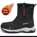 2021 WINTER NEW THICK COUPLE SNOW BOOTS PLUS VELVET WARM SIDE ZIPPER