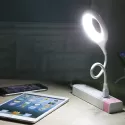 LED TABLE LAMP PORTABLE NIGHT LIGHT LAMP FREELY FOLDABLE DESK LAMP 5V USB LAMP SUPER BRIGHT RING LIGHT