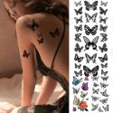 WATERPROOF TEMPORARY TATTOO STICKER 3D BUTTERFLY FAKE TATTO FLASH SNAKE FEATHER TATOO BODY ART WATERPROOF TEMPORARY TATTOO STICKER 3D BUTTERFLY FAKE TATTO FLASH SNAKE FEATHER TATOO BODY ART