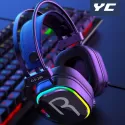 YC WIRED GAMING HEADPHONES GAMER HEADSETS BASS SURROUND SOUND & HD MICROPHONE YC WIRED GAMING HEADPHONES GAMER HEADSETS BASS SURROUND SOUND & HD MICROPHONE