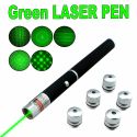 5 IN 1 GREEN LASER POINTER PEN LIGHT STAR BEAM RECHARGEABLE LASER W/ 5 STAR CAPS 5 IN 1 GREEN LASER POINTER PEN LIGHT STAR BEAM RECHARGEABLE LASER W/ 5 STAR CAPS
