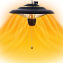 DIQMIAQ ELECTRIC PATIO HEATER, CEILING MOUNTED, OUTDOOR OR INDOOR USE, 2000W WITH 2 POWER SETTINGS DIQMIAQ ELECTRIC PATIO HEATER, CEILING MOUNTED, OUTDOOR OR INDOOR USE, 2000W WITH 2 POWER SETTINGS