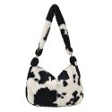 FLUFFY TOTE BAG FOR WOMEN GIRLS PLUSH CROSSBODY SHOULDER BAG WITH PU SHOULDER STRAP AND CHAIN FLOWER PRINT FLUFFY BAG FLUFFY TOTE BAG FOR WOMEN GIRLS PLUSH CROSSBODY SHOULDER BAG WITH PU SHOULDER STRAP AND CHAIN FLOWER PRINT FLUFFY BAG