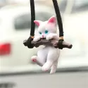 1PC CAR PENDANT CREATIVE CUTE BRANCH CAT REARVIEW MIRROR PENDANT CAR INTERIOR DECORATION 1PC CAR PENDANT CREATIVE CUTE BRANCH CAT REARVIEW MIRROR PENDANT CAR INTERIOR DECORATION