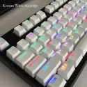 104 KEYS RUSSIAN KOREAN BACKLIT KEYCAPS FOR MECHANICAL GAMING KEYBOARD