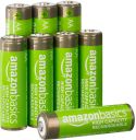 AMAZON BASICS AA HIGH-CAPACITY RECHARGEABLE BATTERIES, PRE-CHARGED - 8 PACK AMAZON BASICS AA HIGH-CAPACITY RECHARGEABLE BATTERIES, PRE-CHARGED - 8 PACK