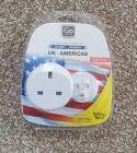 GO TRAVEL PLUG UK TO AMERICAS TRAVEL ADAPTOR 2 PK BRAND NEW IN SEALED PACKET GO TRAVEL PLUG UK TO AMERICAS TRAVEL ADAPTOR 2 PK BRAND NEW IN SEALED PACKET