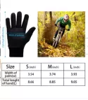 WEELTH RUNNING TOUCHSCREEN GLOVES, NON-SLIP WEAR-RESISTAN ELASTIC GLOVES- L