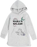 SPOTTED ZEBRA GIRLS AND TODDLERS' DISNEY STAR WARS MARVEL FROZEN PRINCESS FLEECE LONG-SLEEVE HOODED DRESSES SPOTTED ZEBRA GIRLS AND TODDLERS' DISNEY STAR WARS MARVEL FROZEN PRINCESS FLEECE LONG-SLEEVE HOODED DRESSES