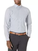 BUTTONED DOWN TAILORED FIT SPREAD-COLLAR STRETCH NON-IRON DRESS SHIRT