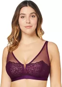 IRIS & LILLY WOMEN'S MESH DD+ WIRELESS BRALETTE