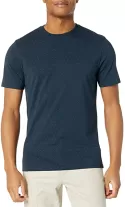 AMAZON ESSENTIALS 2-PACK SLIM-FIT CREWNECK T-SHIRT, RED DOT/RED